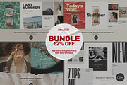 New Instagram Format Canva BUNDLE v1, a Social Media Template by CreativeFolks (Thumbnail 1 of 11)