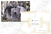 Gold confetti frames, photo overlay, a Texture Graphic by Palette Pursuit (Thumbnail 2 of 4)