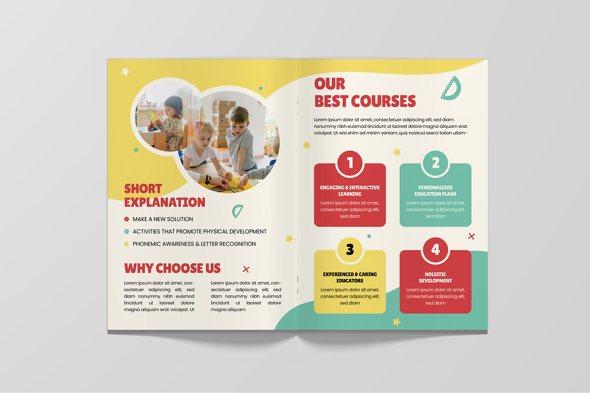Kids Education Bifold Brochure, a Brochure Template by Annora Studio (Photo 2 of 6)