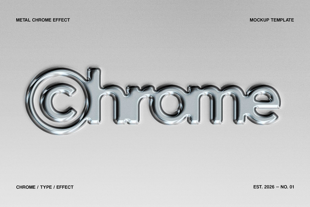 Chrome / Liquid Metal Text Effect, a Layer Style Add-On by pixelbuddha.net (Photo 1 of 4)