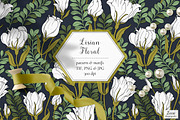 Lisian Floral Pattterns & Motifs, a Pattern Graphic by Zeesi Design Garden (Thumbnail 1 of 11)