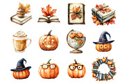 Fall Halloween Book Pumpkin Teacher, a Graphic by CitraGraphics (Thumbnail 3 of 3)