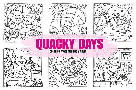 Quacky Days For Kids & Adults, a Seasonal Illustration by Design Haven