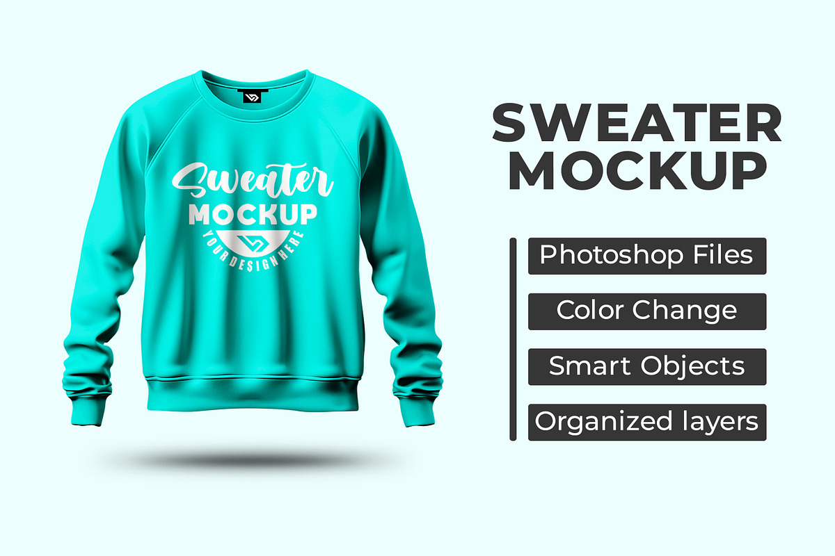 Sweater Mockup, a Hoody Mockup by Viswal Studio (Photo 1 of 3)