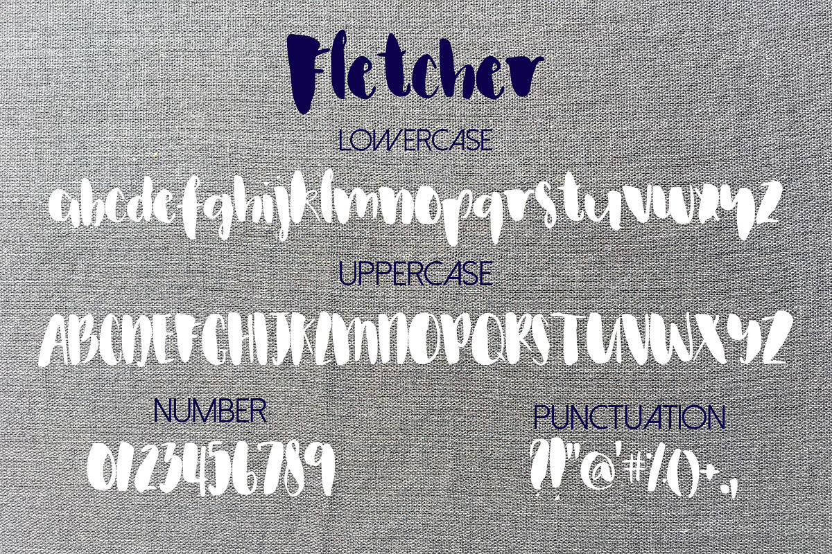 Fletcher Font, a Script Font by SophieSaxo (Photo 7 of 7)