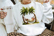 Watercolor Vacation Vibe Clipart, an Illustration by Sublimation Artist (Thumbnail 4 of 6)