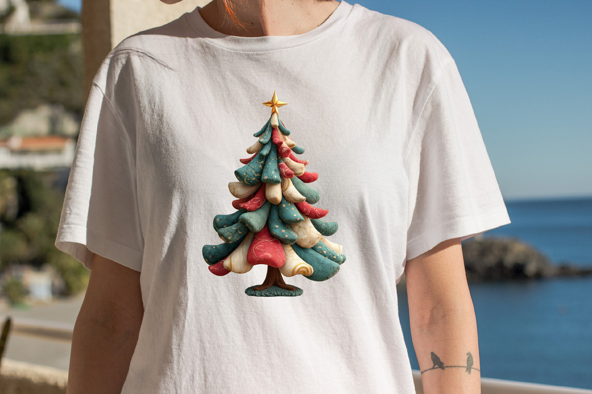 Whimsical Christmas Tree  Clipart Bu, an Illustration by SVGArt (Photo 8 of 8)