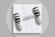 World photographer day template, a Social Media Template by Northfrom (Thumbnail 3 of 3)