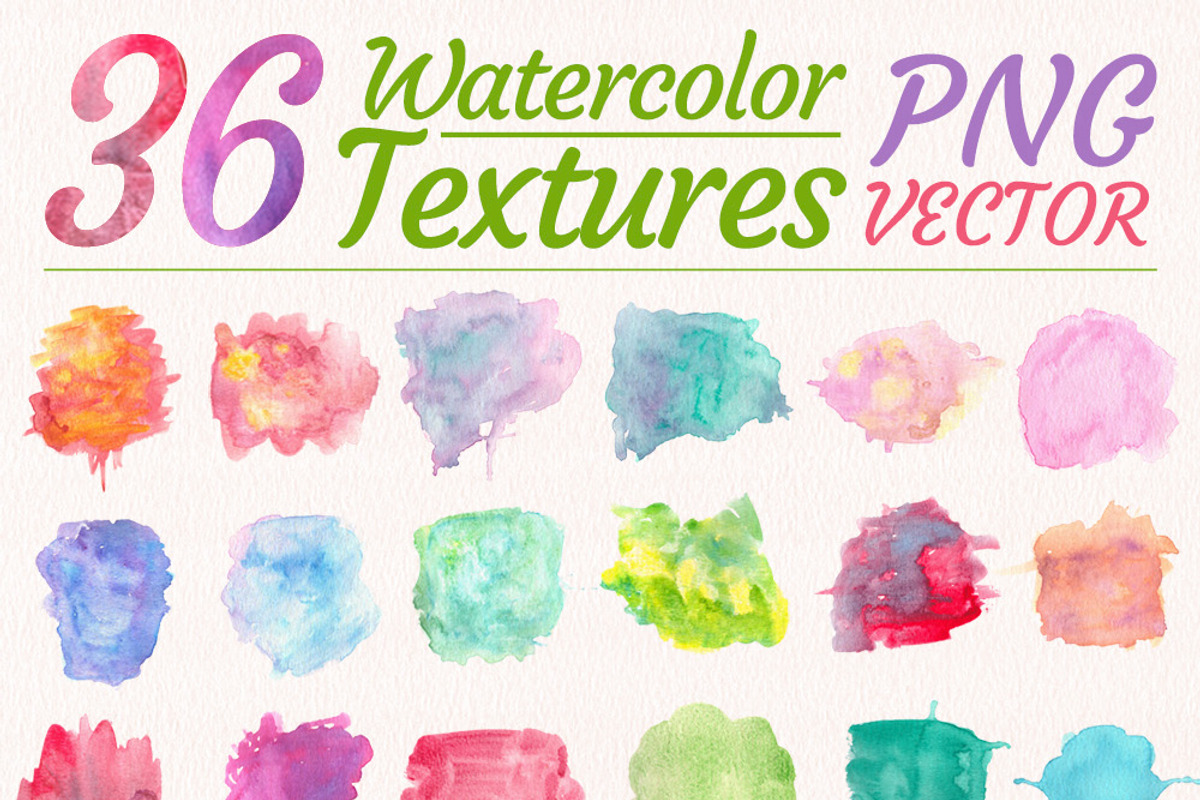 Watercolor Design Kit, a Texture Illustration by Seyyahil (Photo 4 of 5)