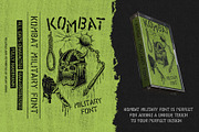 DW KOMBAT MILITARY, a Handwritten Font by Dawaii Goods (Thumbnail 4 of 7)