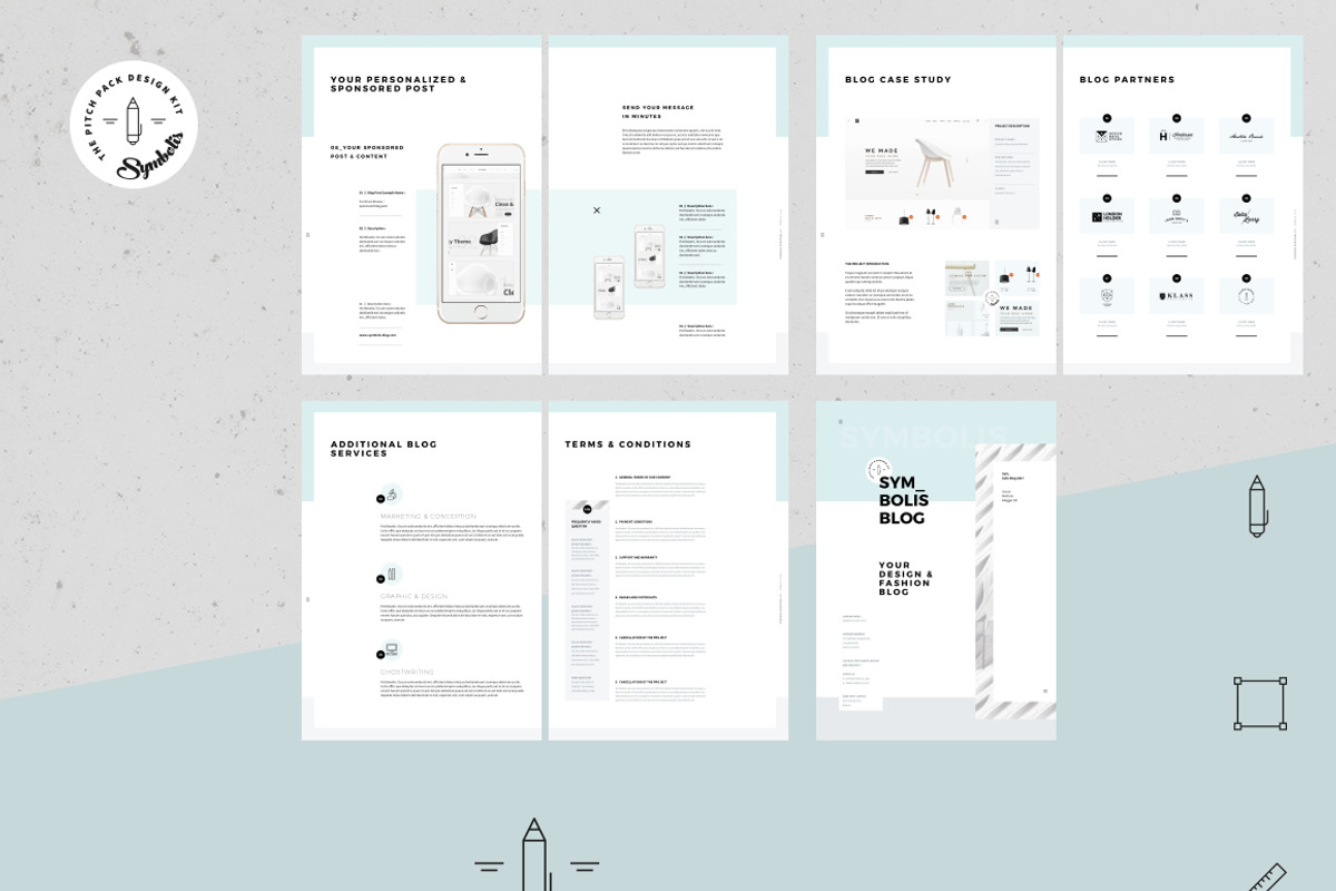 Symbolis Blogger Media Kit, a Stationery Template by Egotype (Photo 14 of 15)