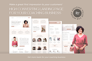 Coaching Website Template for Canva, a Landing Page Template by vectorocean (Thumbnail 6 of 11)