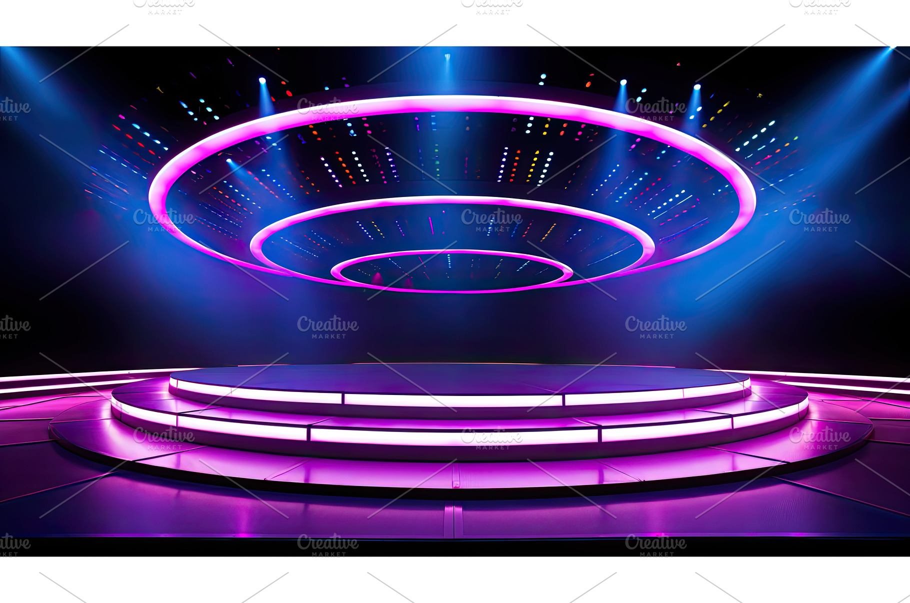 blue light stage background ai, a Background Photo by pikepicture