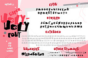 Ugly font, a Symbol Font by Ekaterina Glazkova (Thumbnail 3 of 5)