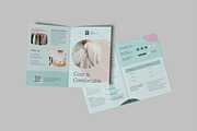 A5 Bifold Brochure Mockup, an Advertising Mockup by lamorastudio (Thumbnail 3 of 12)