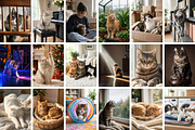 Cat Stock Photos Bundle, an Animal Photo by Selenique Studio (Thumbnail 11 of 12)