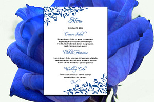 Floral Wedding Menu Template