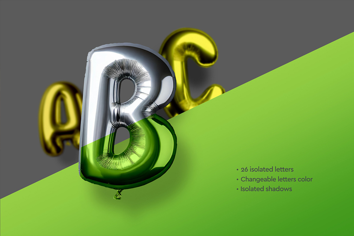 Balloon Letters Alphabet A-Z, an Object Graphic by Avelina Studio (Photo 3 of 4)