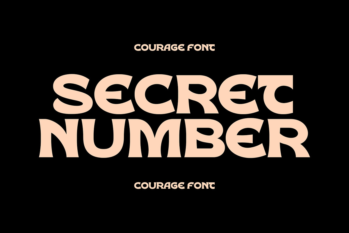 COURAGE DISPLAY FONT, a Font by INKSUN™ (Photo 2 of 5)