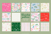 COQUETTE BOWS - patterns & cliparts, a Pattern Graphic by alenaganzhela (Thumbnail 5 of 14)