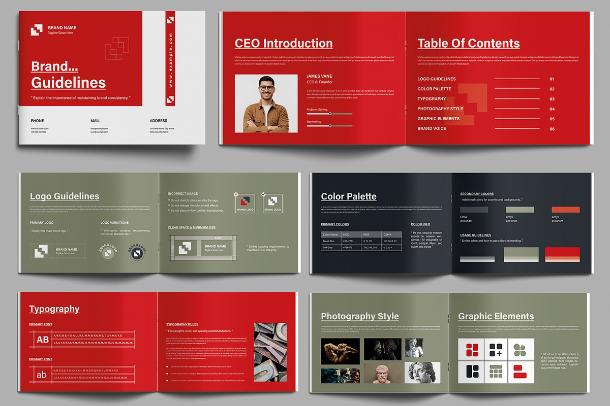 Brand Guideline Layout, a Brochure Template by MightyDesign (Photo 2 of 6)