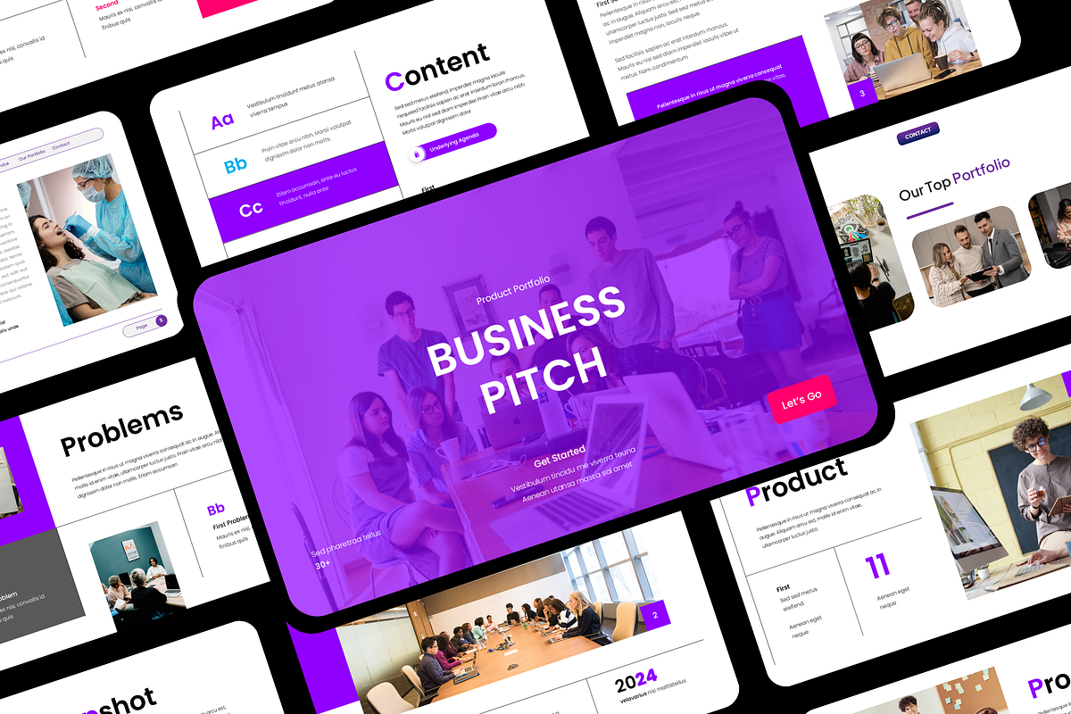 Portfolio - Business Pitch Deck, a Presentation Template by Hammad Arif (Photo 1 of 3)
