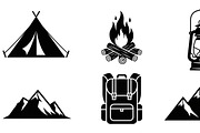 Camping Adventure Silhouette Icon, an Illustration by Artivon (Thumbnail 30 of 51)