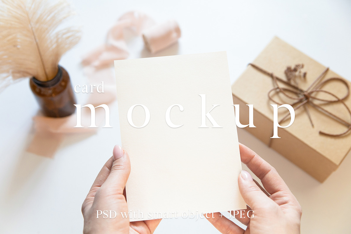5x7 Card Mockup,Hand and Card Mockup, a Product Mockup by ILoveMockupDesign (Photo 1 of 10)