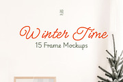 Winter Time Frame Mockup, a Household Mockup by NikiArts (Thumbnail 10 of 17)
