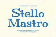 Stello Mastro - Handdrawn Serif, a Serif Font by Pandeka Studio (Thumbnail 1 of 9)