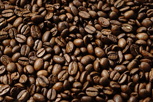 Coffee beans containing coffee, beans, and dark