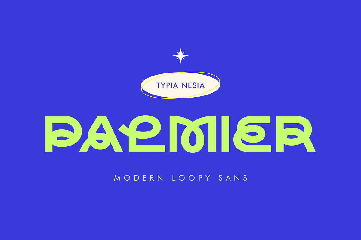Palmier Loopy Sans, a Sans Serif Font by Typia Nesia (Photo 1 of 9)