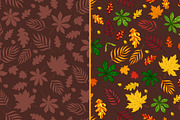 Autumn Leaves: elements and patterns, an Illustration by OkPen (Thumbnail 2 of 5)