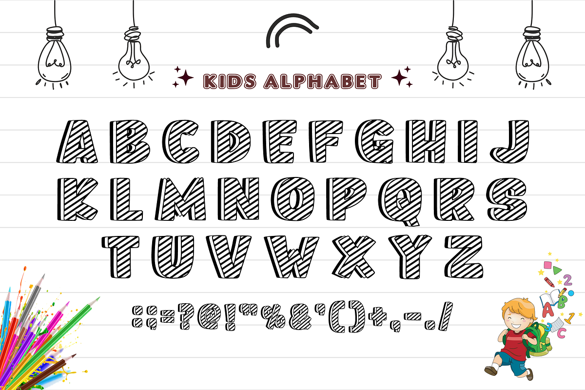 Joypops - Playful Kids Font, a Sans Serif Font by KiddoGlyphs Studio (Photo 3 of 4)