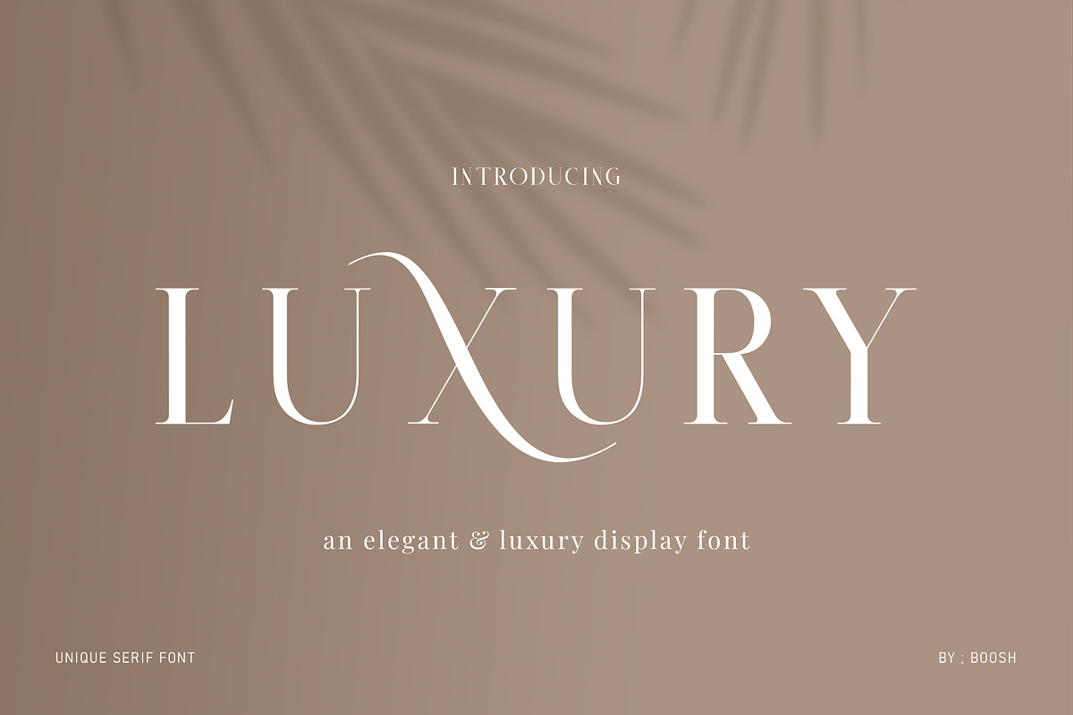 QHARO - Elegant & Luxury, a Serif Font by BOOSH Studio (Photo 2 of 14)