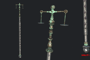 5 Fantasy Stylish Staff -PBR-