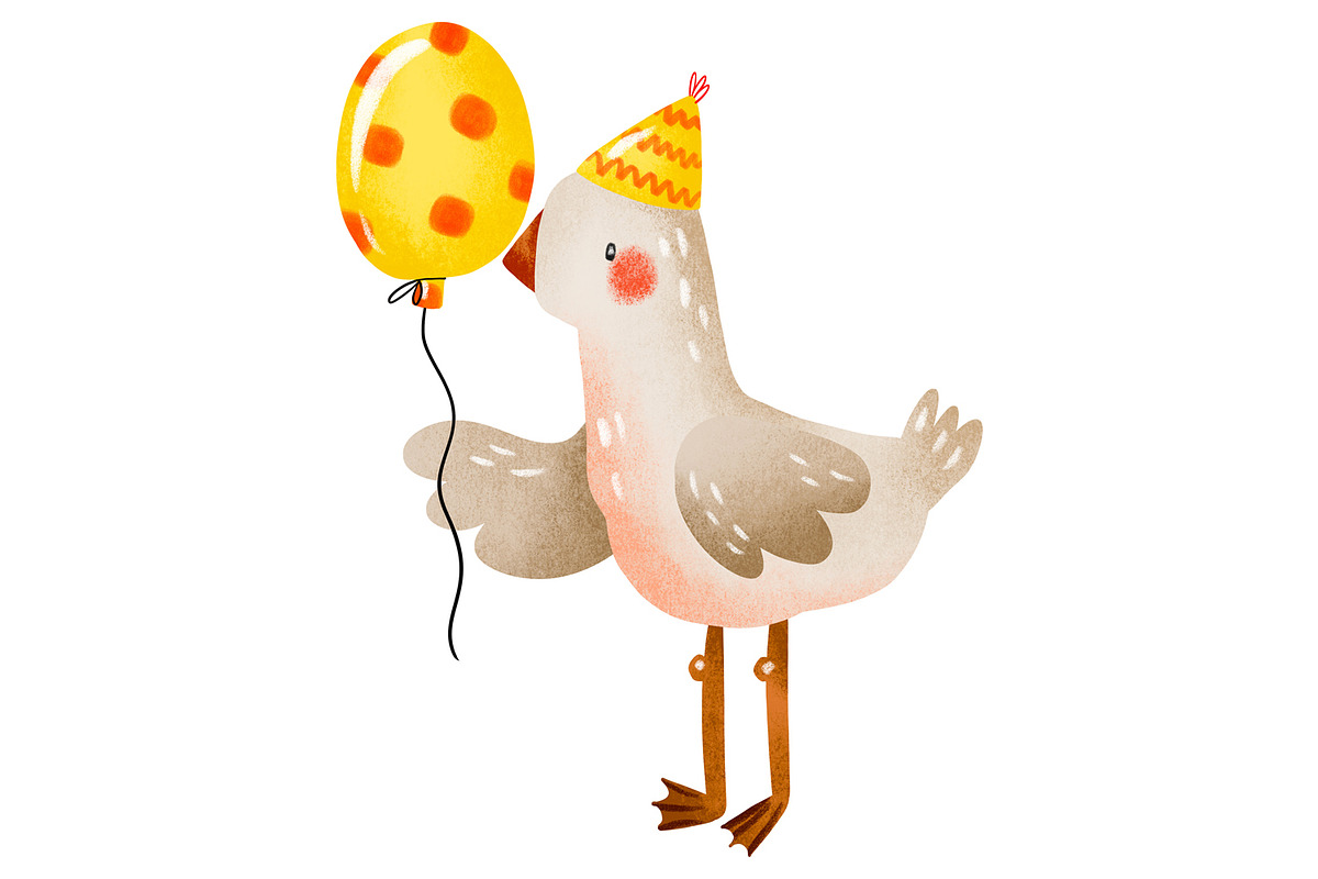 Watercolor Party Geese Clipart Set, an Animal Illustration by the_myro (Photo 3 of 7)
