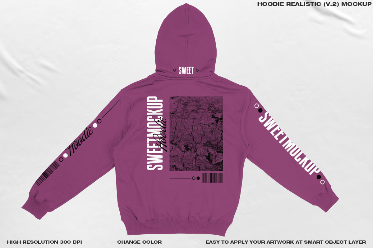 HOODIE REALISTIC (V.2) MOCKUP, a Hoody Mockup by DaldSgh (Photo 5 of 12)