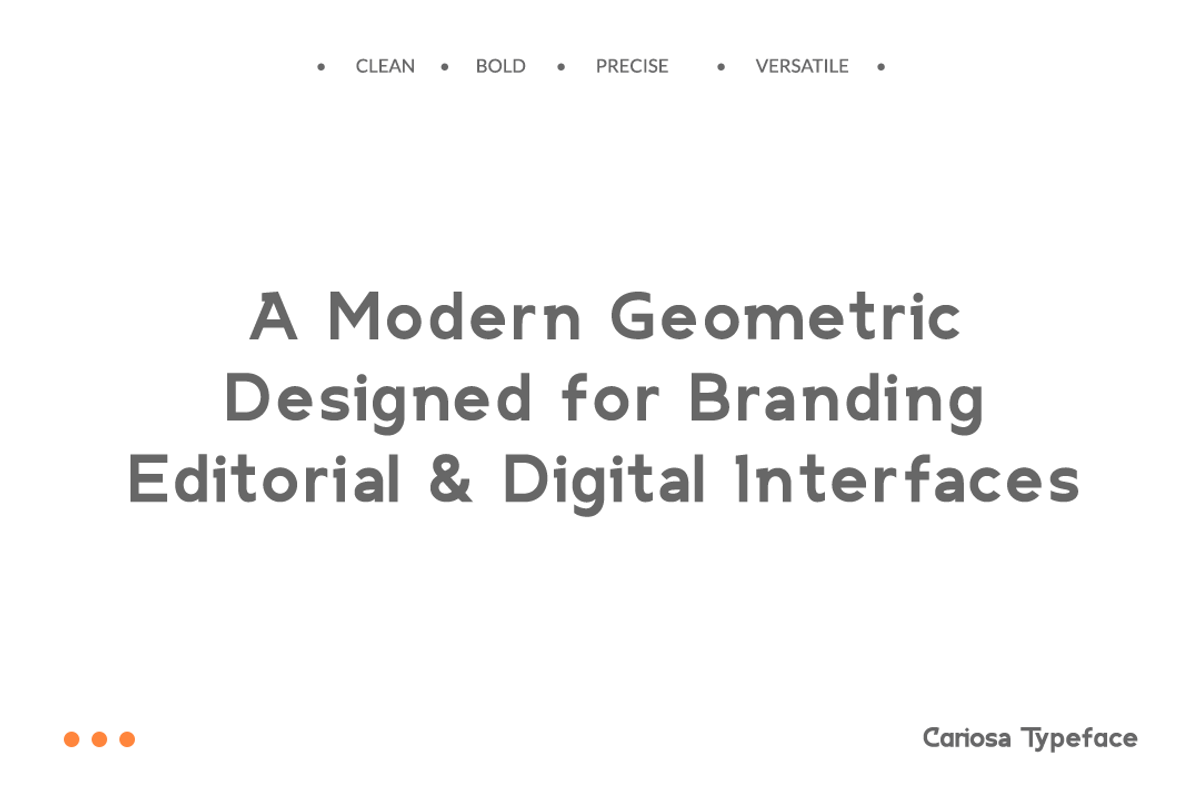Cariosa Modern Geometric Sans Font, a Sans Serif Font by Rasio Studio (Photo 3 of 8)