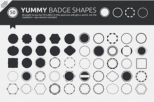 Yummy Badge Shapes