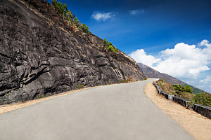Good road in the mountains, a Photo by saiko3p