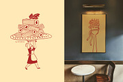 Pasta La Pasta. Food illustrations., a Food Illustration by Annakniaz (Thumbnail 16 of 18)