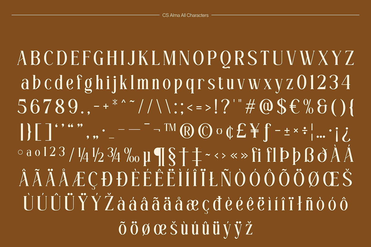 CS Alma – Condensed Font, a Serif Font by Craft Supply Co. (Photo 8 of 8)