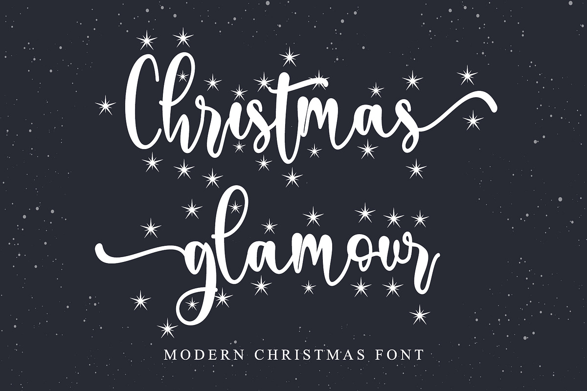 Christmas glamour, a Script Font by Letterara (Photo 1 of 9)