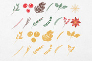 Watercolor Christmas Clipart, an Illustration by Pixafied (Thumbnail 2 of 3)