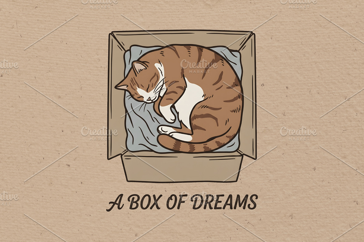 A box of dream illustration, an Animal Illustration by Vectorlina (Photo 1 of 4)
