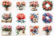 Peony Mother's Day Watercolor PNG, an Illustration by RobertsArt (Thumbnail 6 of 7)