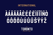 TORONTO DISPLAY FONT, a Sans Serif Font by Alphabet Agency (Thumbnail 5 of 6)