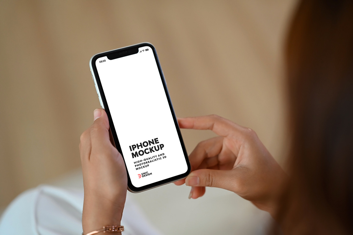 iPhone Mockup, an iPhone Mockup by UnicDesign (Photo 12 of 14)