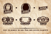 Django Wild West ( Western Badges ), an Object Graphic by TSV Creative (Thumbnail 2 of 5)